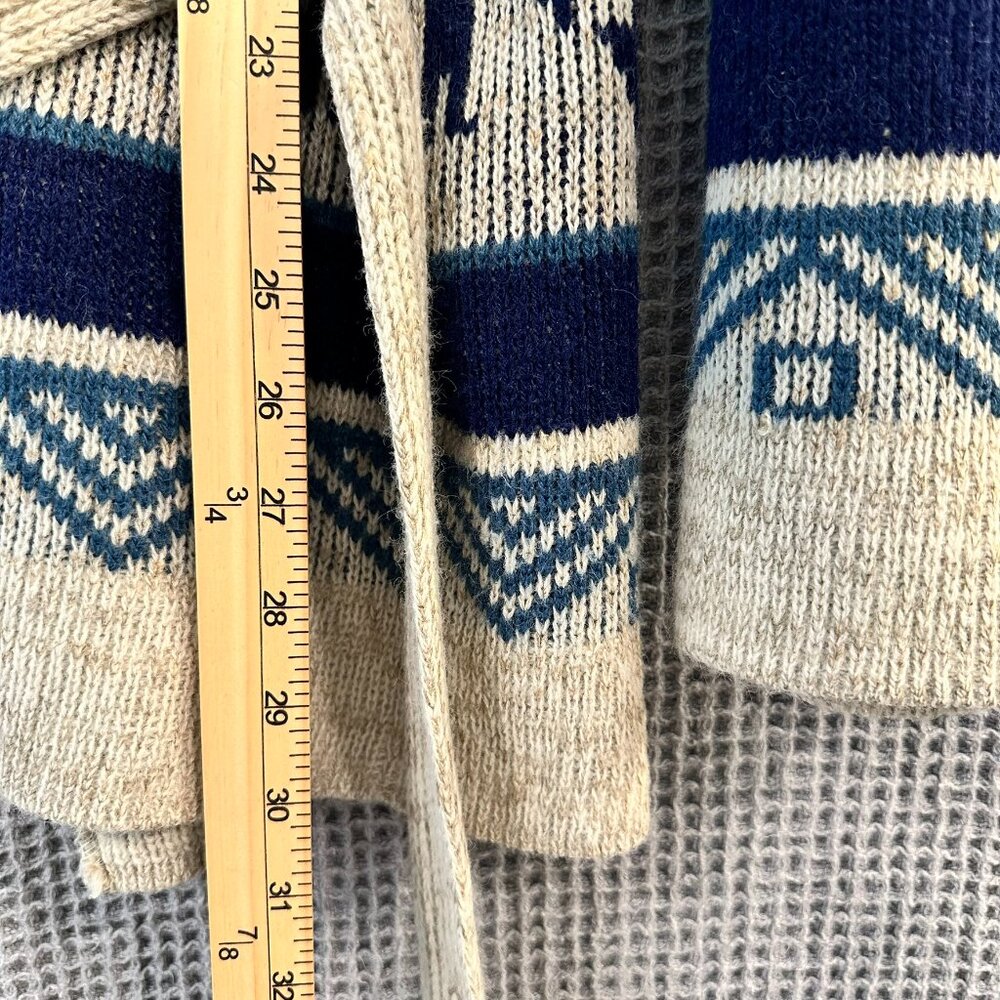 Vtg 70s 80s Dimension By Milford Southwest Llama Aztec Cardigan Sweater Lrg USA - Picture 6 of 13